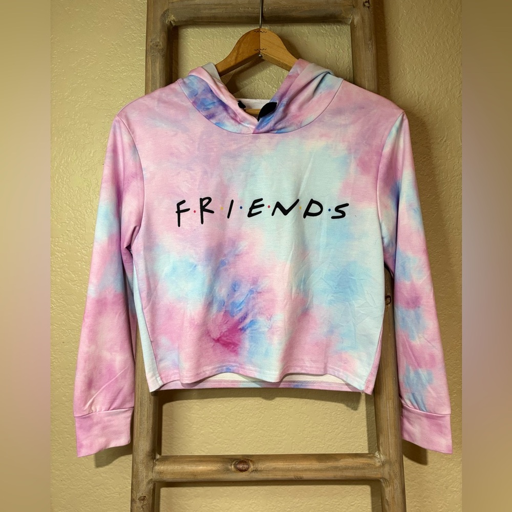 The One with the Cropped Tie Dye Hoodie